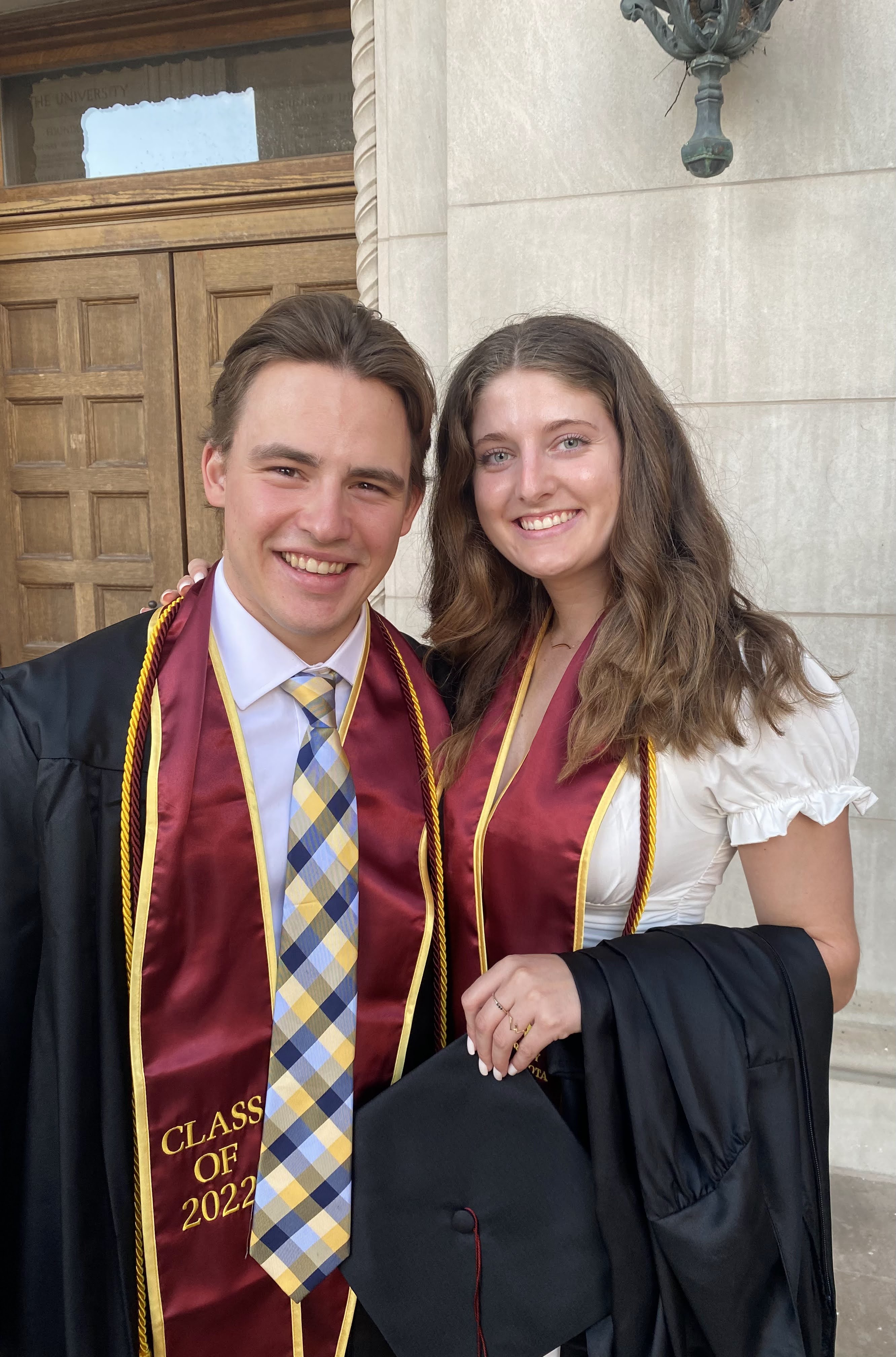 Hunter and Lauren at graduation